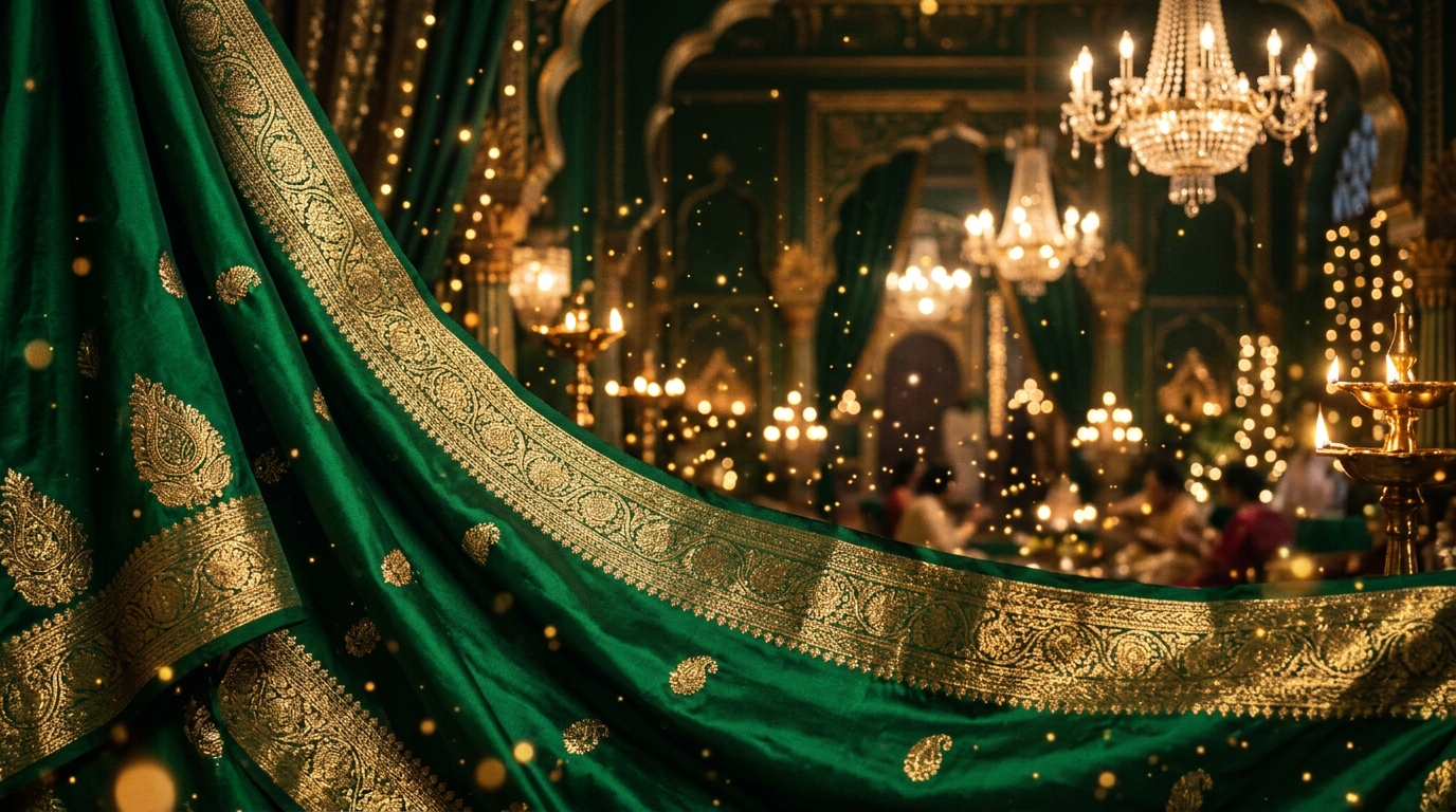 Royal Silk and Gold Heritage Drape